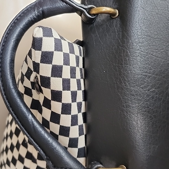 Hayden Harnett Women's Black Studded Leather Satchel Bag - Picture 7 of 12